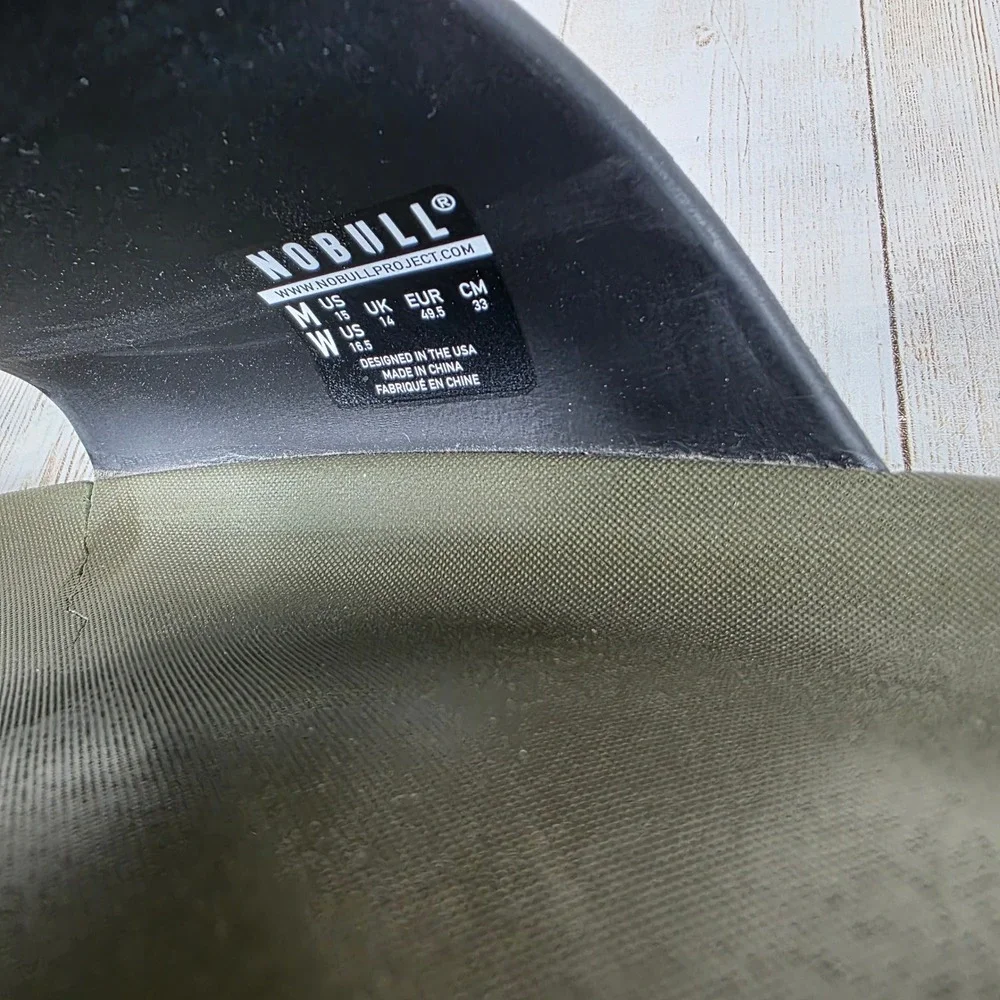 NOBULL Slides Olive Green Sandals‎ Comfort Slides Mens Size 14